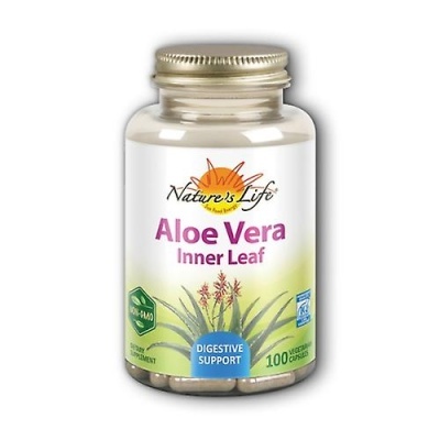 Aloe Vera Inner Leaf Natures Herbs 100 cápsulas
