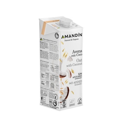 Bebida Aveia e Coco BIO Amandín 1L