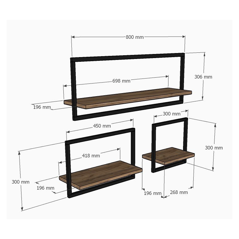 Prateleira (Branco e Dourado) - Yeso