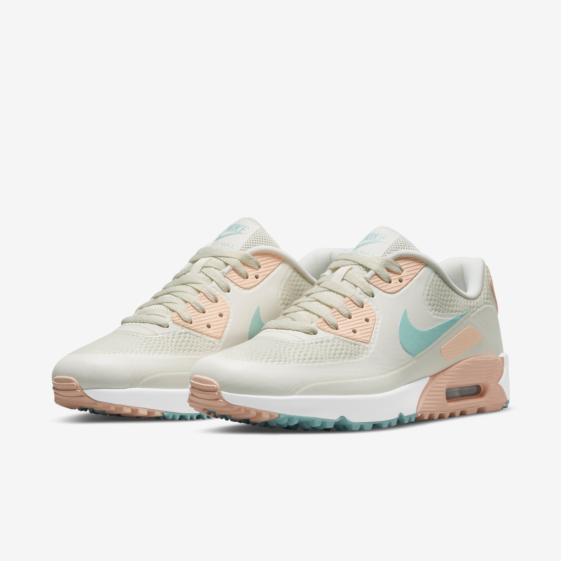 Sapatilhas desportivas Nike Air Max bege, azul claro e branco
