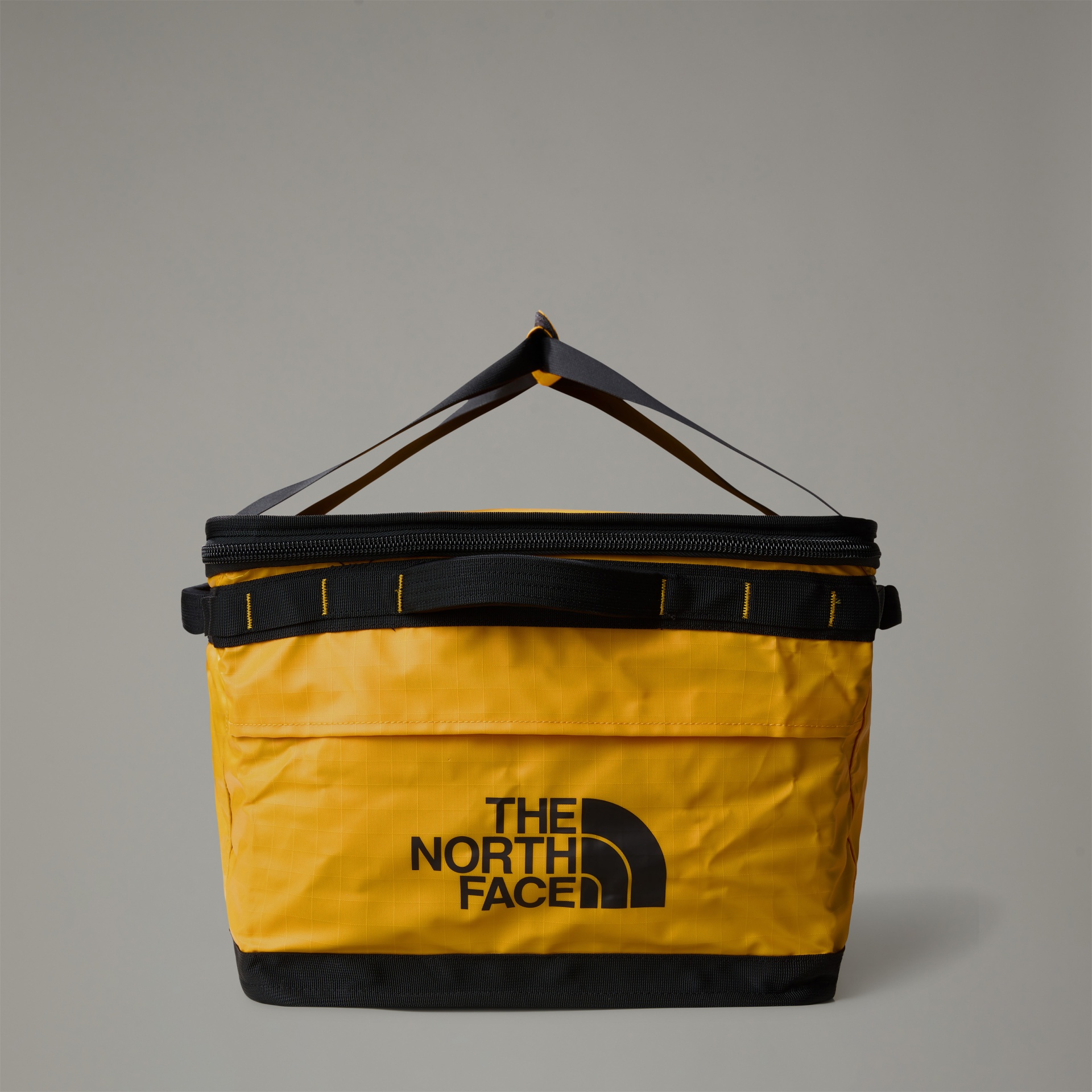 Bolsa térmica amarela e preta THE NORTH FACE com alça preta e logótipo frontal