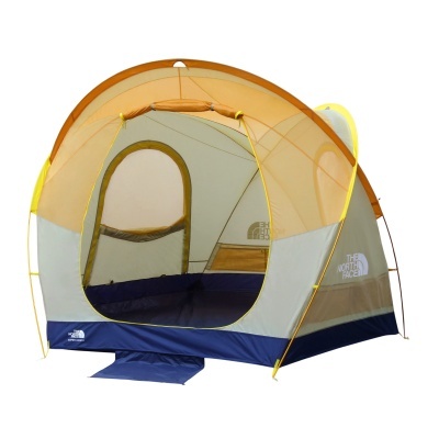Tenda de campismo The North Face Super Dome 4 bege, laranja, amarelo e azul