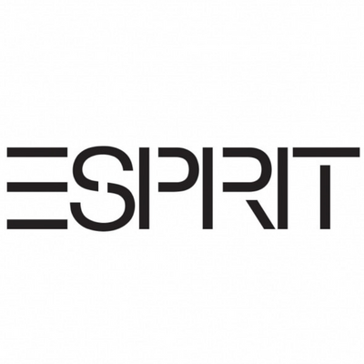 Logótipo da marca ESPRIT em preto sobre fundo branco