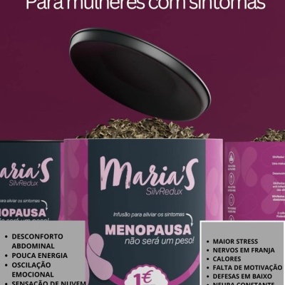 Chá para sintomas menopausa SilvRedux
