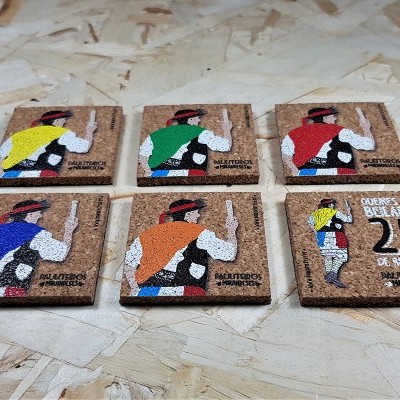 Íman cortiça "Pauliteiros" - cores