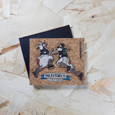 Íman cortiça "Pauliteiros de Miranda"