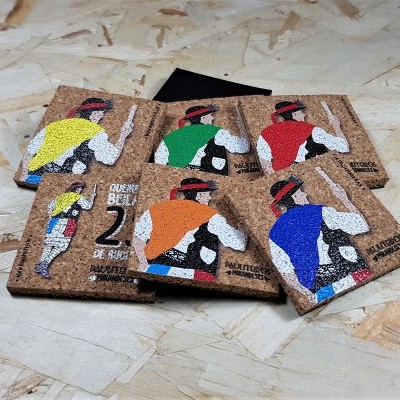 Íman cortiça "Pauliteiros" - cores