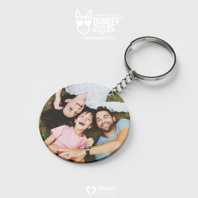 Porta-chaves personalizado com foto