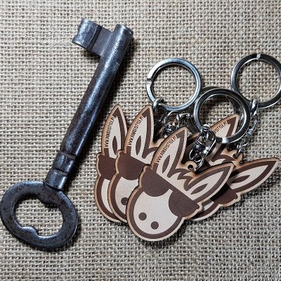 Porta-chaves em pele Donkeystyle