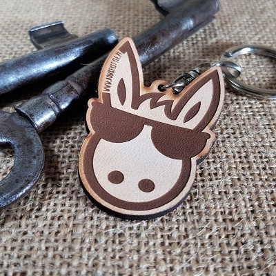 Porta-chaves em pele Donkeystyle