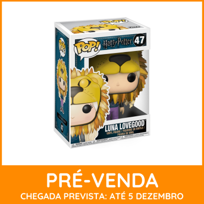 * EM PRÉ-VENDA ONLINE * Funko POP! Harry Potter Luna Lovegood With Lion Head #47