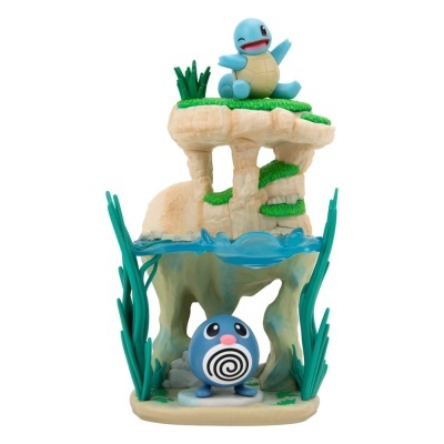 Pokémon Select Diorama + Figura (Poliwag & Squirtle) 18cm