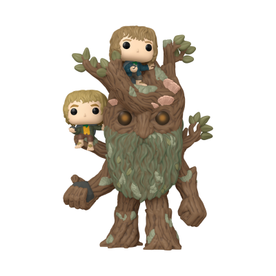 Funko POP! Movies The Lord Of The Rings Treebeard With Merry & Pippin 6" #1579 (Super Sized POP!)