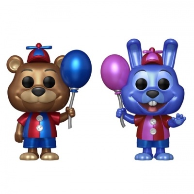 Funko POP! Games Five Nights At Freddy's Balloon Freddy & Balloon Bonnie 2 Pack Metallic Special Edition