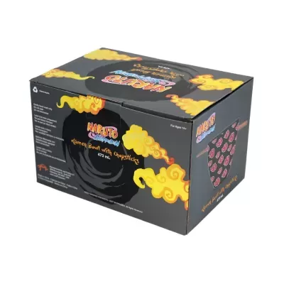 Ramen Bowl With Chopsticks Naruto Shippuden Akatsuki Logo 473ml Just Funky