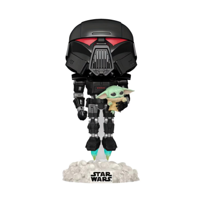 Funko POP! Star Wars Dark Trooper With Grogu #488 GITD SE