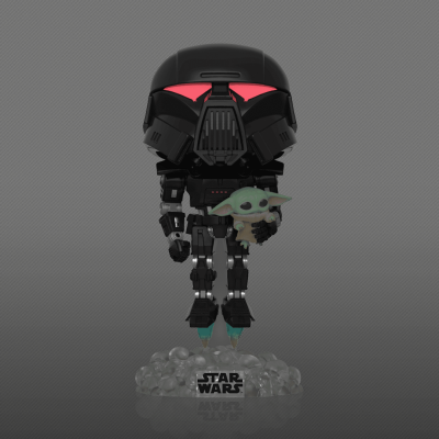 Funko POP! Star Wars Dark Trooper With Grogu #488 GITD SE