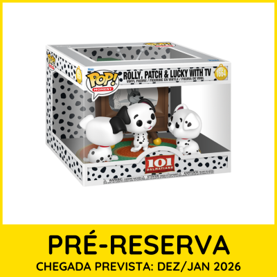 * PRÉ-RESERVA * Funko POP! Moment Disney 101 Dalmatians Rolly, Patch & Lucky with TV #1664
