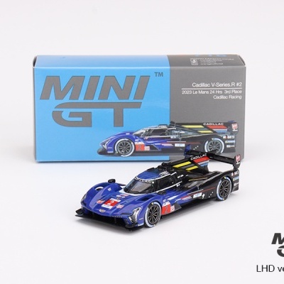 Diecast 1:64 Cadillac V-Series.R #2 Cadillac Racing 2023 Le Mans 24 Hrs 3rd Place - Mini GT