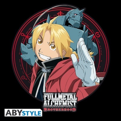 T-Shirt Fullmetal Alchemist Ed & Al ABYstyle Red Collection (Disponível em Vários Tamanhos)