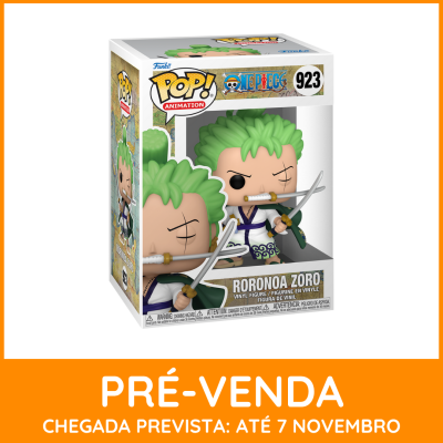 * EM PRÉ-VENDA ONLINE * Funko POP! Animation One Piece Roronoa Zoro #923