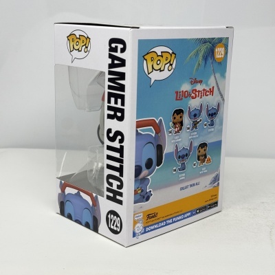 * 2ª MÃO * Funko POP! Disney Lilo & Stitch Gamer Stitch #1229 SE