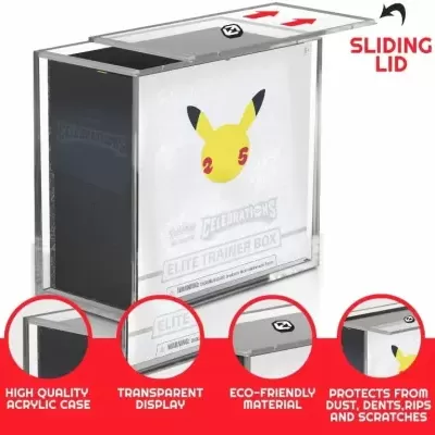 Caixa Protetora Acrílica para Pokémon Elite Trainer Box