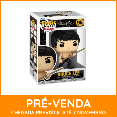 * EM PRÉ-VENDA ONLINE * Funko POP! Icons Bruce Lee #95