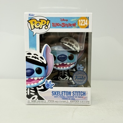 * 2ª MÃO * Funko POP! Disney Lilo & Stitch Skeleton Stitch #1234 SE