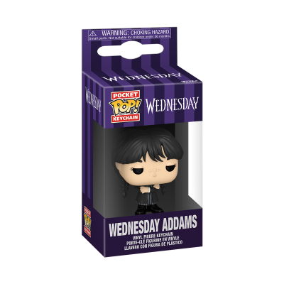 Funko Pocket POP! Keychain Television Wednesday Wednesday Addams (Black Coat)