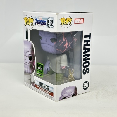 Embalagem caixa Funko Pop Thanos Marvel número 592 edição limitada