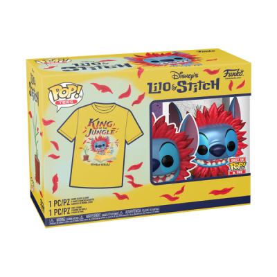 Funko POP! Tees Disney Stitch In Costume Stitch As Simba (Metálico)