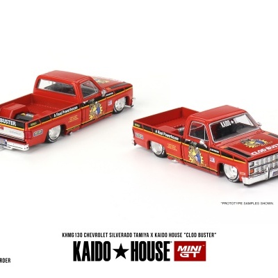 Diecast 1:64 Chevrolet Silverado TAMIYA x KAIDO HOUSE "Clod Buster" - Mini GT