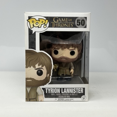 Funko Pop Tyrion Lannister de Game of Thrones na caixa
