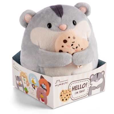Peluche Super Mochie Hamster Shai with Cookie 16cm