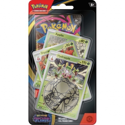 Pack de cartas Pokémon Trading Card Game com cartas e círculo metalizado