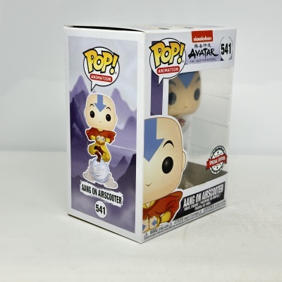 Caixa Funko Pop! Aang on Airscooter da Avatar The Last Airbender