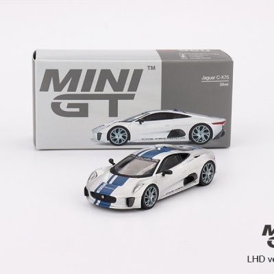 Diecast 1:64 Jaguar C-X75 Silver - Mini GT