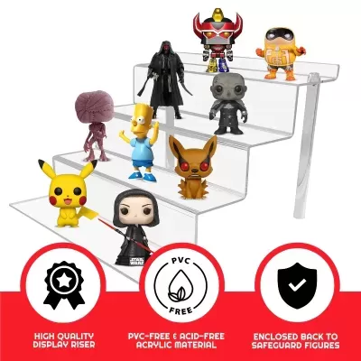 Display de Acrílico para Funko POP e Outras Figuras (2 Pack) Evoretro