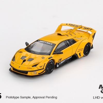 Diecast 1:64 Lamborghini Murcielago LB-Silhouette Works GT Evo Yellow 2025 - Mini GT