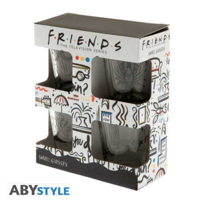 Copos De Shot Friends Doodle 5cl