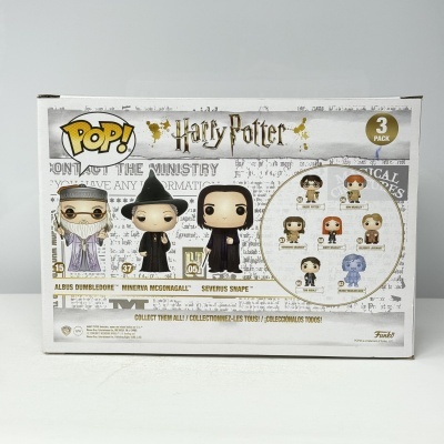 * 2ª MÃO * Funko POP! Harry Potter Albus Dumbledore, Minerva McGonagall & Severus Snape 3 Pack SE