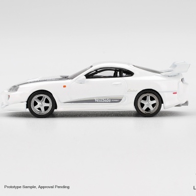 Diecast 1:64 Toyota Supra MK4 (A80) Veilside Combat V-I White Pearl Metallic 2014 - Mini GT