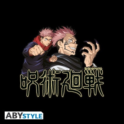 T-Shirt Jujutsu Kaisen Itadori & Sukuna ABYstyle The Fan Experience (Disponível em Vários Tamanhos)