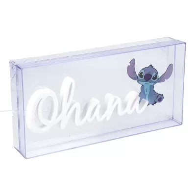 Led Neon Light Lilo & Stitch Ohana Logo
