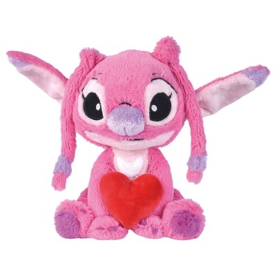 Peluche Disney Stitch Angel with Heart 25cm