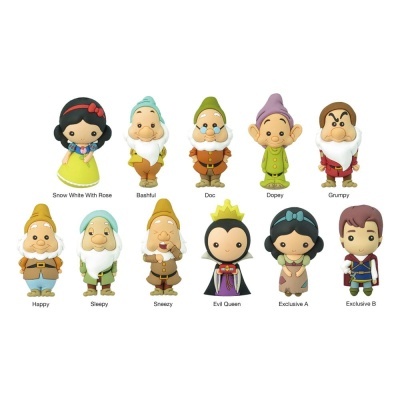 Porta-Chaves Mistério Disney Princess Snow White & The Seven Dwarfs Bag Clips 6cm