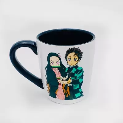 Mug With Coaster Lid Demon Slayer 414ml Just Funky
