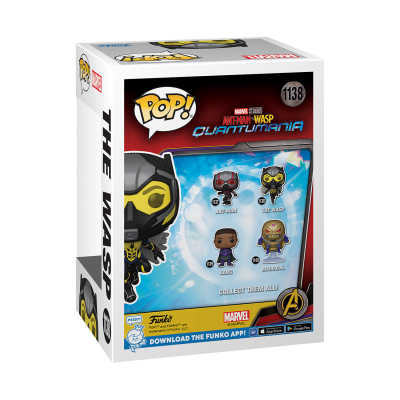 Caixa Funko Pop! The Wasp da Marvel Ant-Man Quantumania