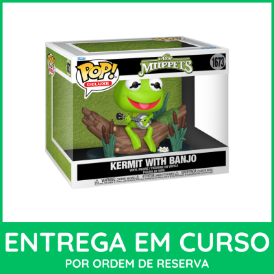 * PRÉ-RESERVA * Funko POP! Deluxe Television Disney The Muppets Kermit with Banjo #1673